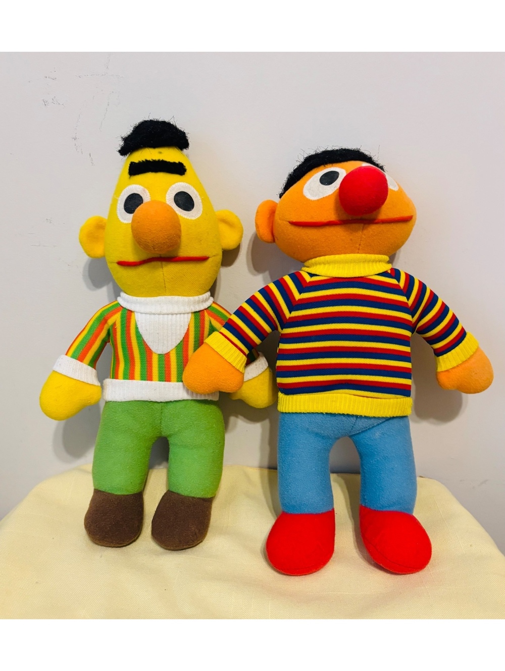 1984/1985 Playscool 12” Sesame Street Bert and Ernie plush dolls set